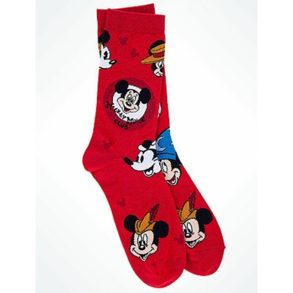 Disney Parks Mickey Mouse Through The Years Adult Socks New with Tags